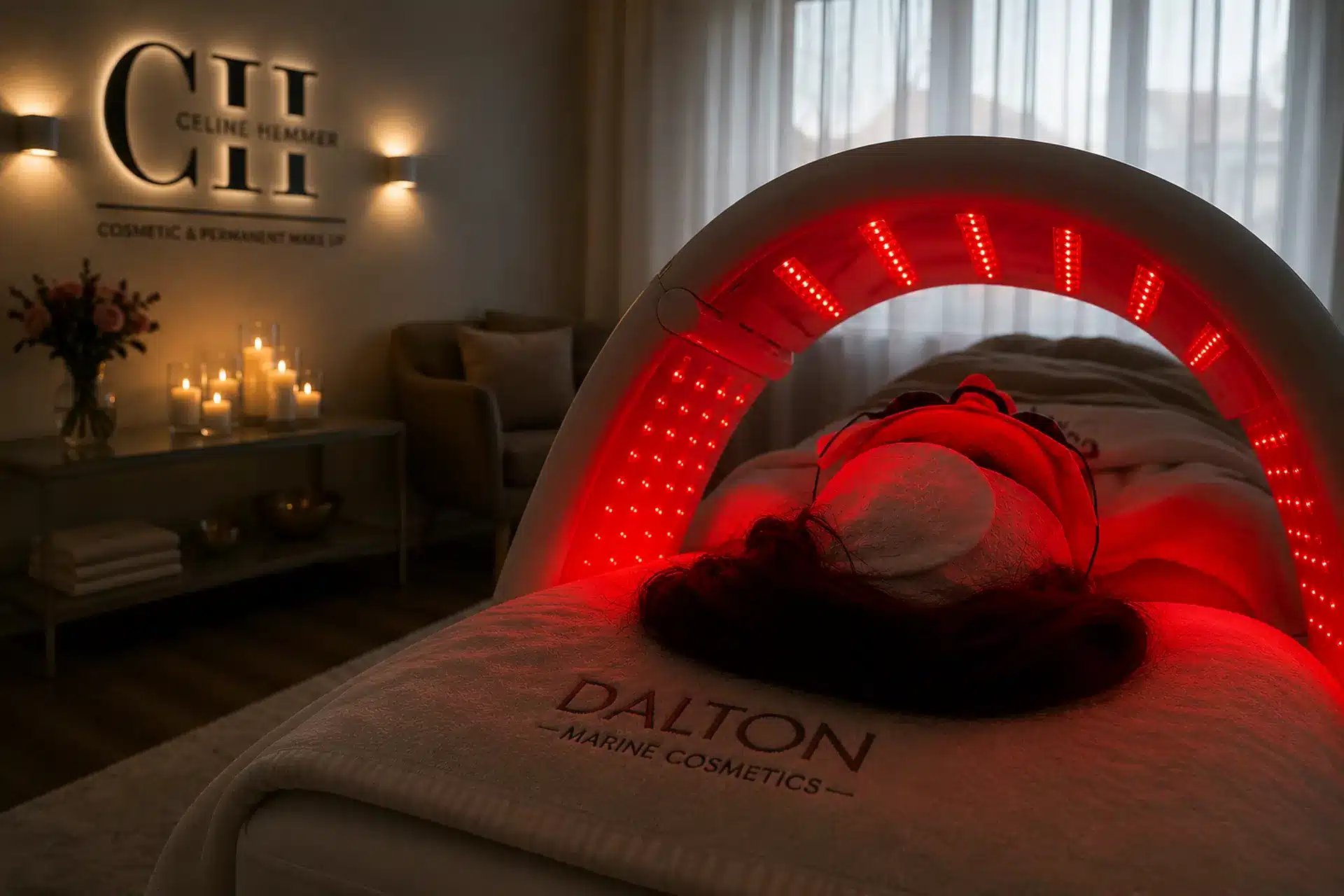 LED Lichttherapie bei Celine Hemmer Cosmetic LED Lichttherapie Behandlung im Kosmetikstudio Celine Hemmer in Friedrichsthal