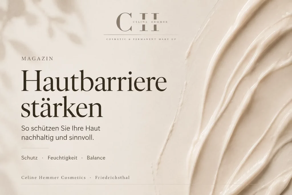 Magazin-Beitragsbild von Celine Hemmer Cosmetics zum Thema Hautbarriere stärken und Haut nachhaltig schützen