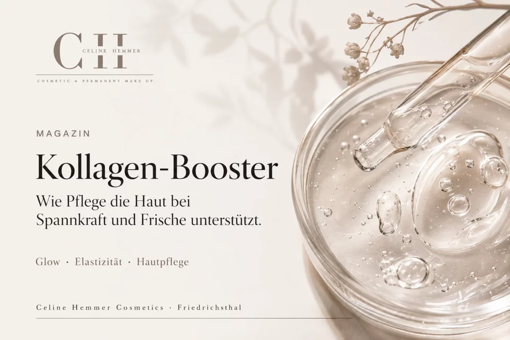 Magazin-Beitragsbild von Celine Hemmer Cosmetics zum Thema Kollagen-Booster für Spannkraft, Frische und Glow