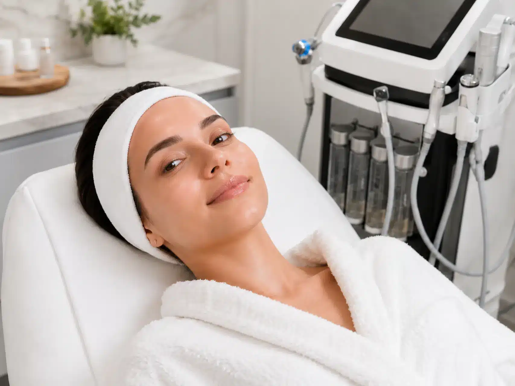 005-aquafacial-behandlung-celine-hemmer-cosmetic-friedrichsthal-kosmetikstudio Gereinigte und gepflegte Gesichtshaut nach einer Aquafacial-Behandlung